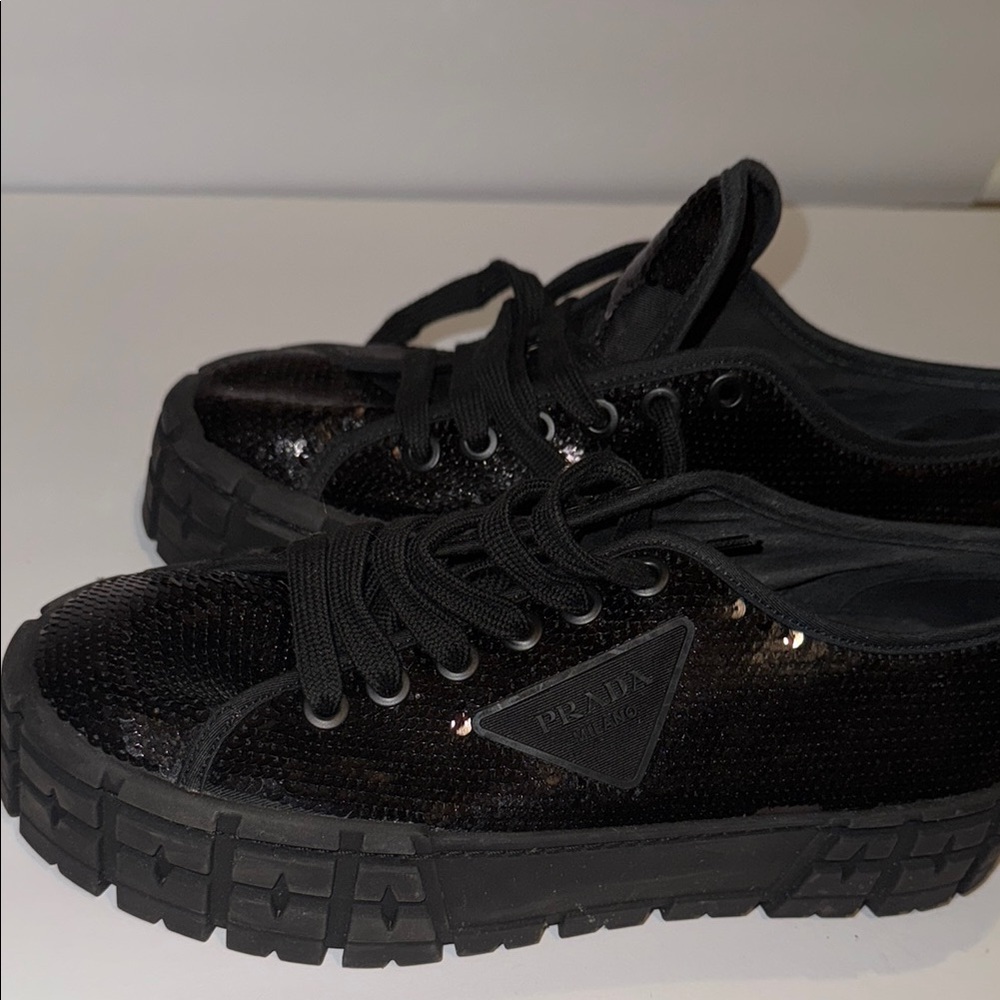Black Women's Prada Sneakers - Picture 5 of 5